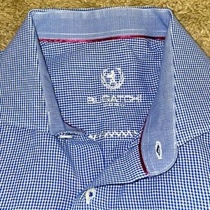 Bugatchi long sleeve button down shirt mens size Large